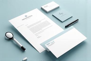 Branding project example 2: Stationery design for a real estate agency.