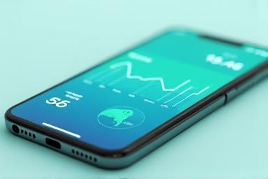 UI/UX project example 1: Mobile app screen design for a fitness tracker.